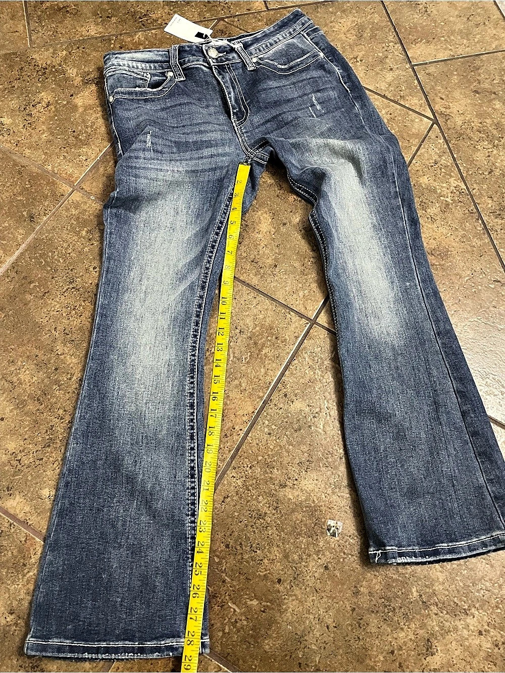 Rock Revival Bootcut Embroidered Pocket Jeans Waist 32 NWT
